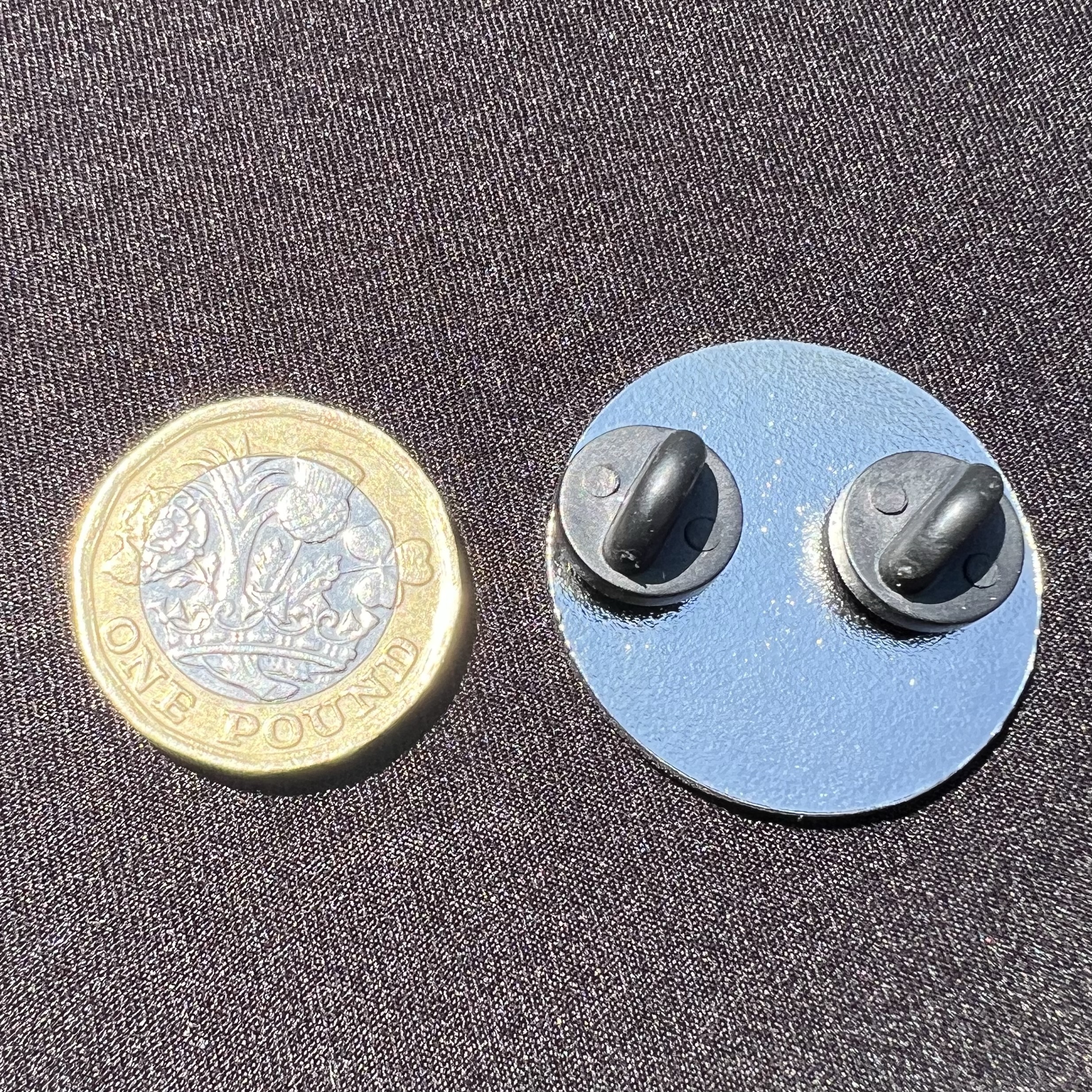 Purple Glitter PIn Badge - Image 2